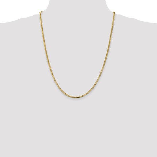 14k Gold 2.3mm Franco Chain