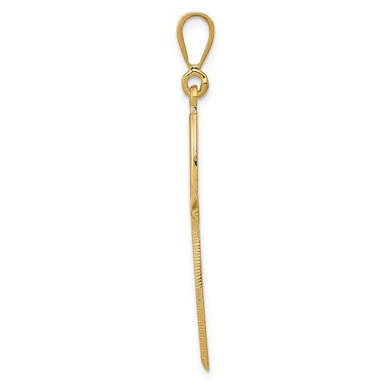 14k Passion Cross Pendant