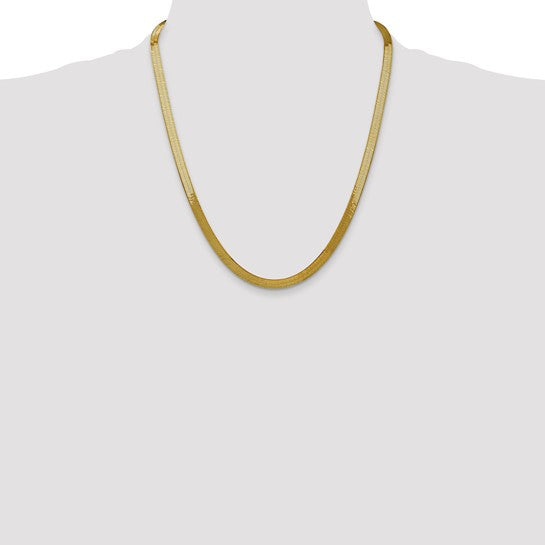 10k 5.0mm Silky Herringbone Chain