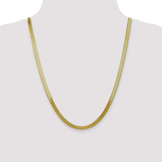 10k 5.0mm Silky Herringbone Chain