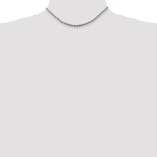 Sterling Silver 3.0mm Solid Rope Chain