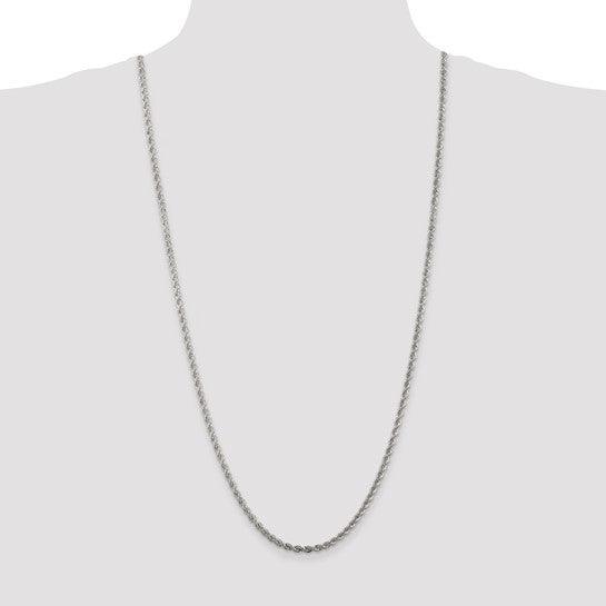 Sterling Silver 3.0mm Solid Rope Chain