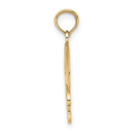 14K #1 Football with Helmet Charm