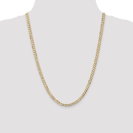 14k 4.5mm Open Concave Curb Chain