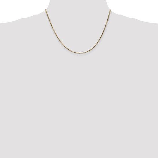14k 1.8mm Milano Rope Chain
