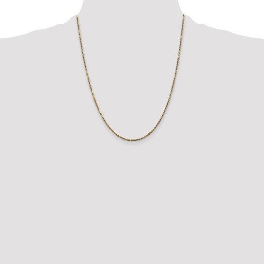 14k 1.8mm Milano Rope Chain