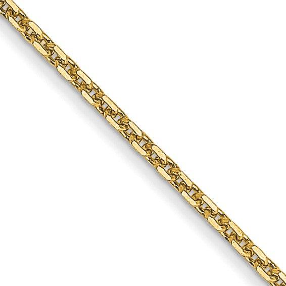 14k 1.40mm Diamond Cut Cable Chain