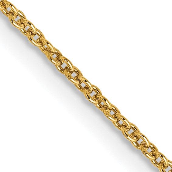14k 1.2mm Cable Chain