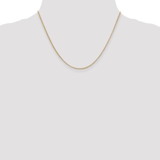 14k 1.55mm Rolo Pendant Chain