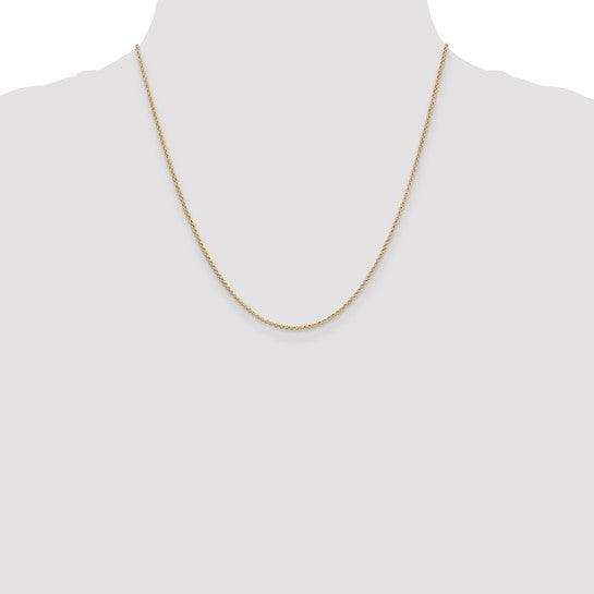 14k 1.55mm Rolo Pendant Chain