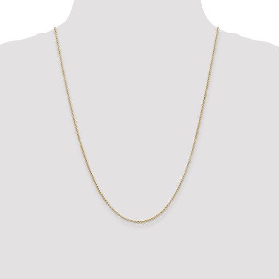 14k 1.55mm Rolo Pendant Chain