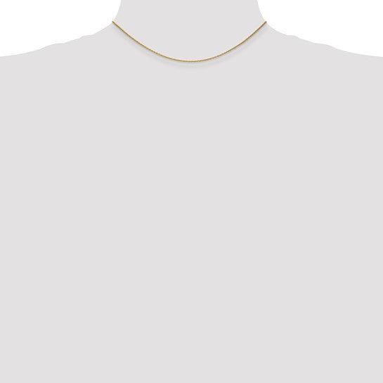 14k 1mm 14 Inch Cable Chain