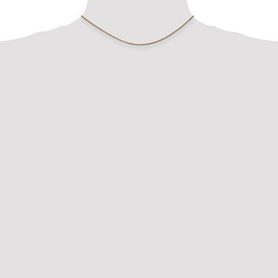 14k 1.2mm Diamond Cut 14 Inch Spiga Chain