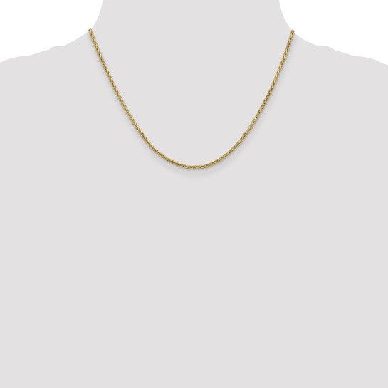 14k 2.25mm Parisian Wheat Chain
