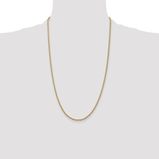 14k 2.25mm Parisian Wheat Chain