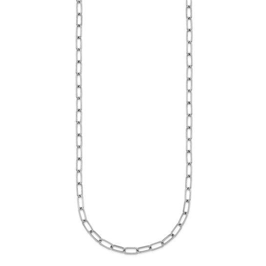 Platinum 3.4mm Paperclip Link Necklaces