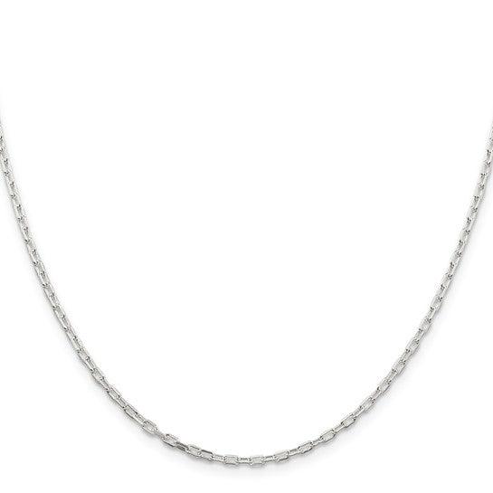 Sterling Silver 3.5mm Diamond Cut Open Link Cable Chain
