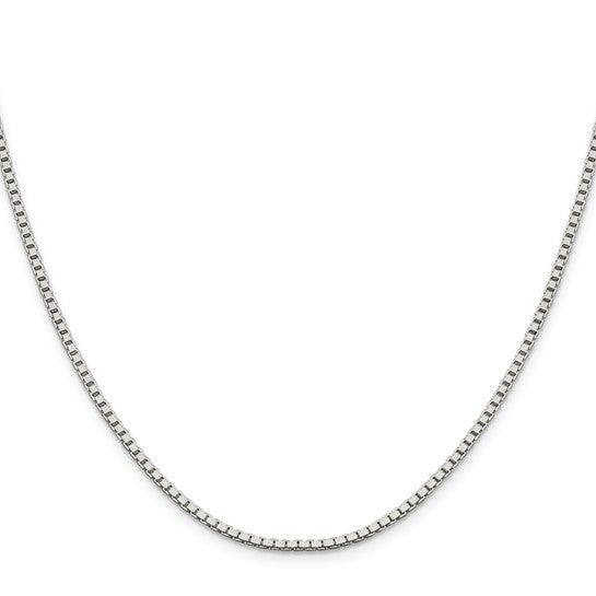 Sterling Silver 4mm Beaded Box Chain