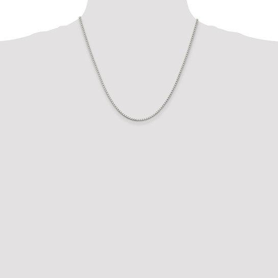 Sterling Silver 2mm Round Box Chain