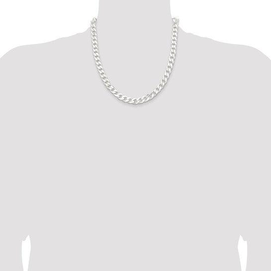 Sterling Silver 9mm Curb Chain