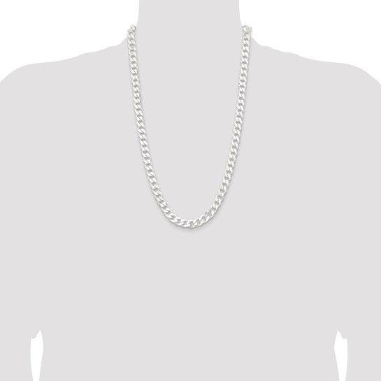 Sterling Silver 9mm Curb Chain