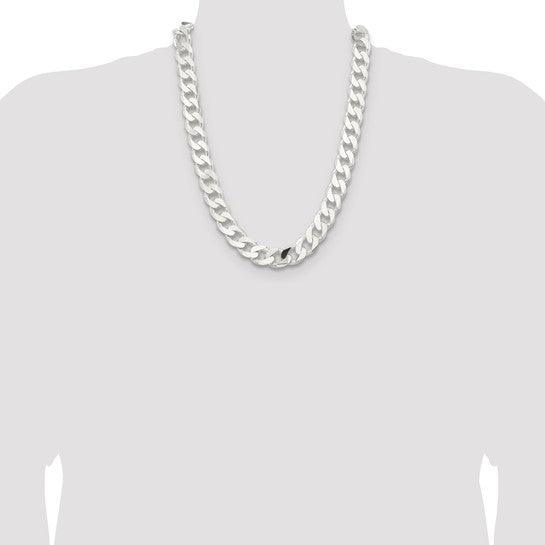 Sterling Silver 15mm Curb Chain