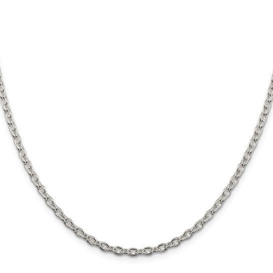 Sterling Silver 3.5mm Cable Chain