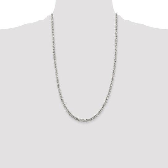 Sterling Silver 4.5mm Cable Chain