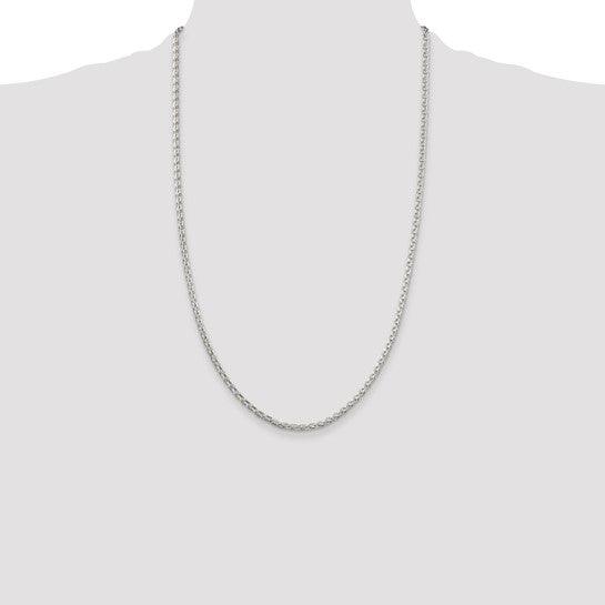 Sterling Silver 2.75mm Diamond-Cut Spiga Chain