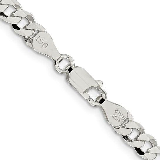 Sterling Silver 5.7mm Semi-Solid Flat Anchor Chain