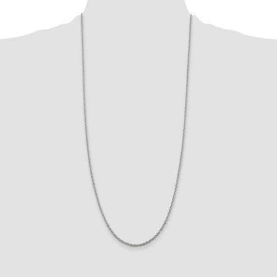 Sterling Silver 2mm Loose Rope Chain