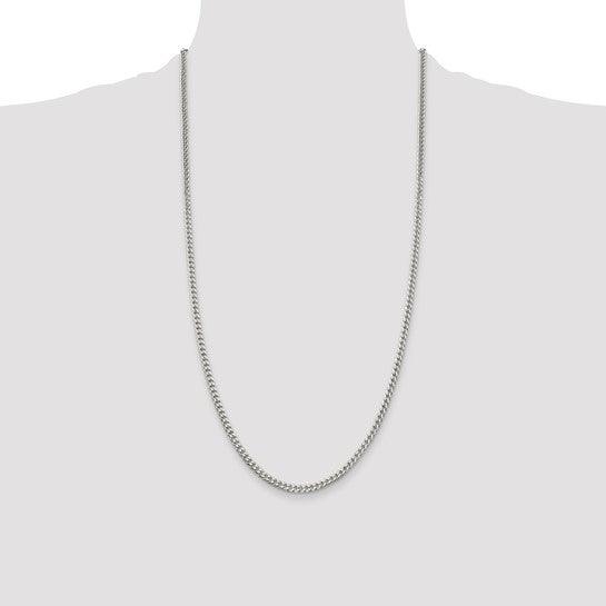 Sterling Silver Polished 3.15mm Curb Chain