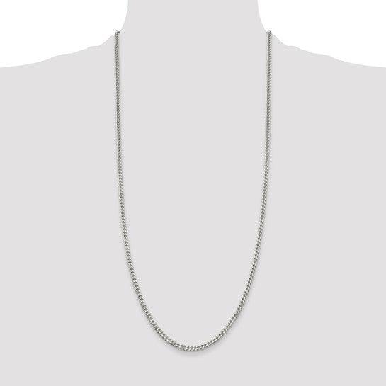 Sterling Silver Polished 3.15mm Curb Chain