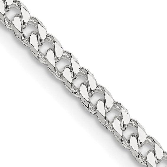 Sterling Silver Polished 3.15mm Curb Chain