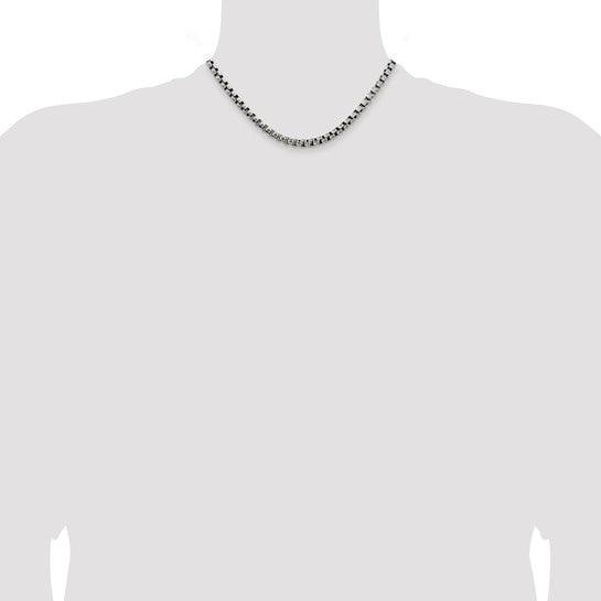 Sterling Silver 5.20mm Round Box Chain