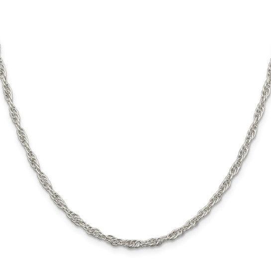 Sterling Silver 2.75mm Loose Rope Chain