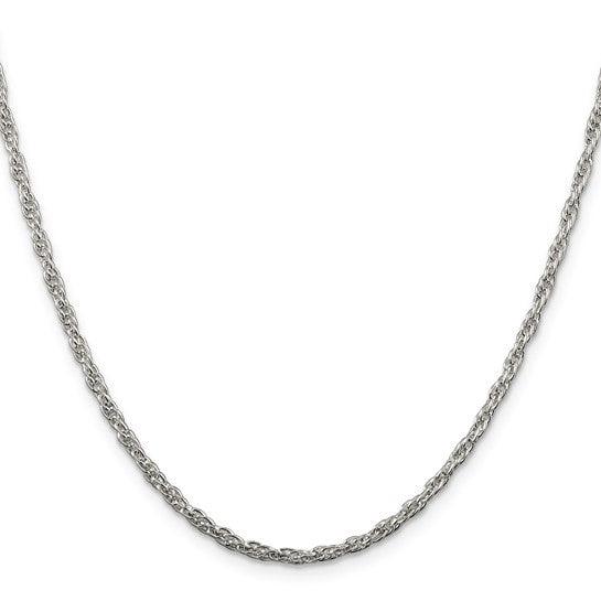 Sterling Silver 2.50mm Loose Rope Chain
