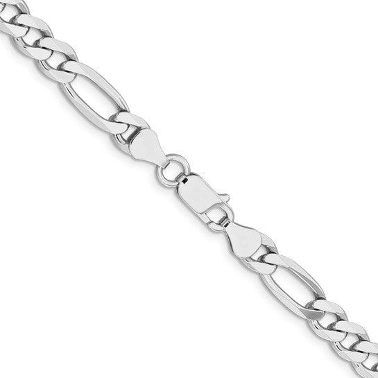 Sterling Silver 6.5mm Figaro Chain