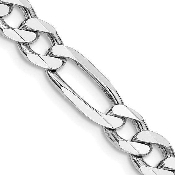 Sterling Silver 6.5mm Figaro Chain