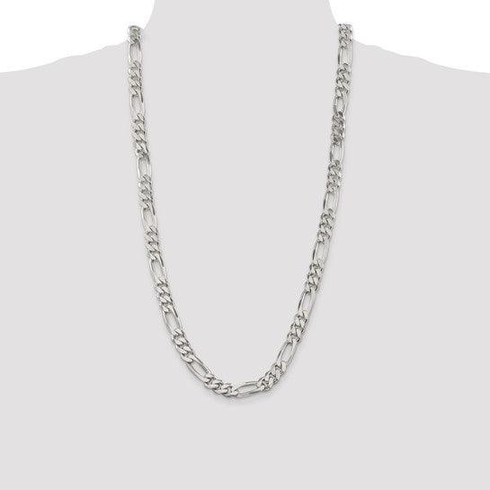 Sterling Silver 9mm Figaro Chain