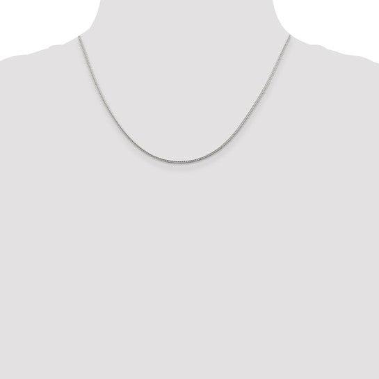 Sterling Silver 1.45mm Diamond Cut Round Franco Chain
