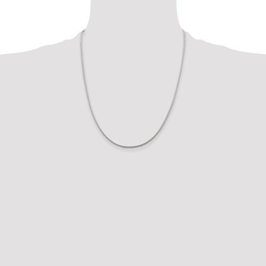 Sterling Silver 1.45mm Diamond Cut Round Franco Chain