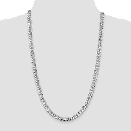 Sterling Silver 7.35mm Domed Curb Chain