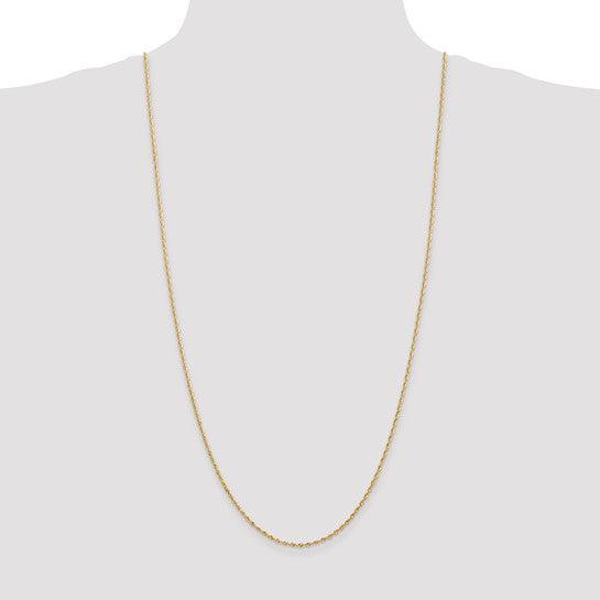 14k 1.85mm Diamond Cut Quadruple Rope Chain