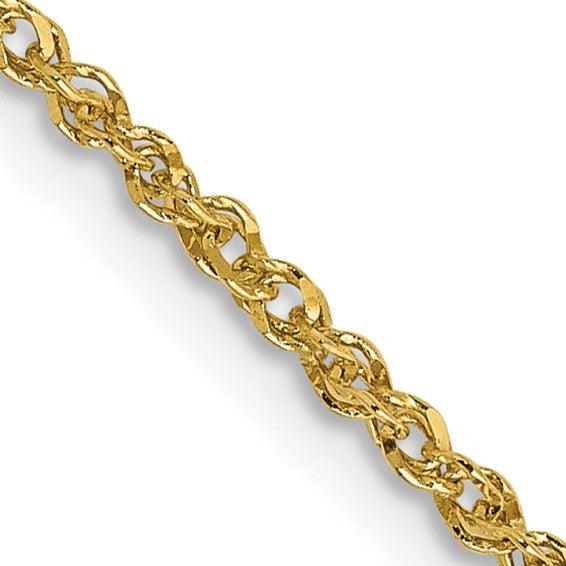 14k 14" 1.7mm Ropa Chain