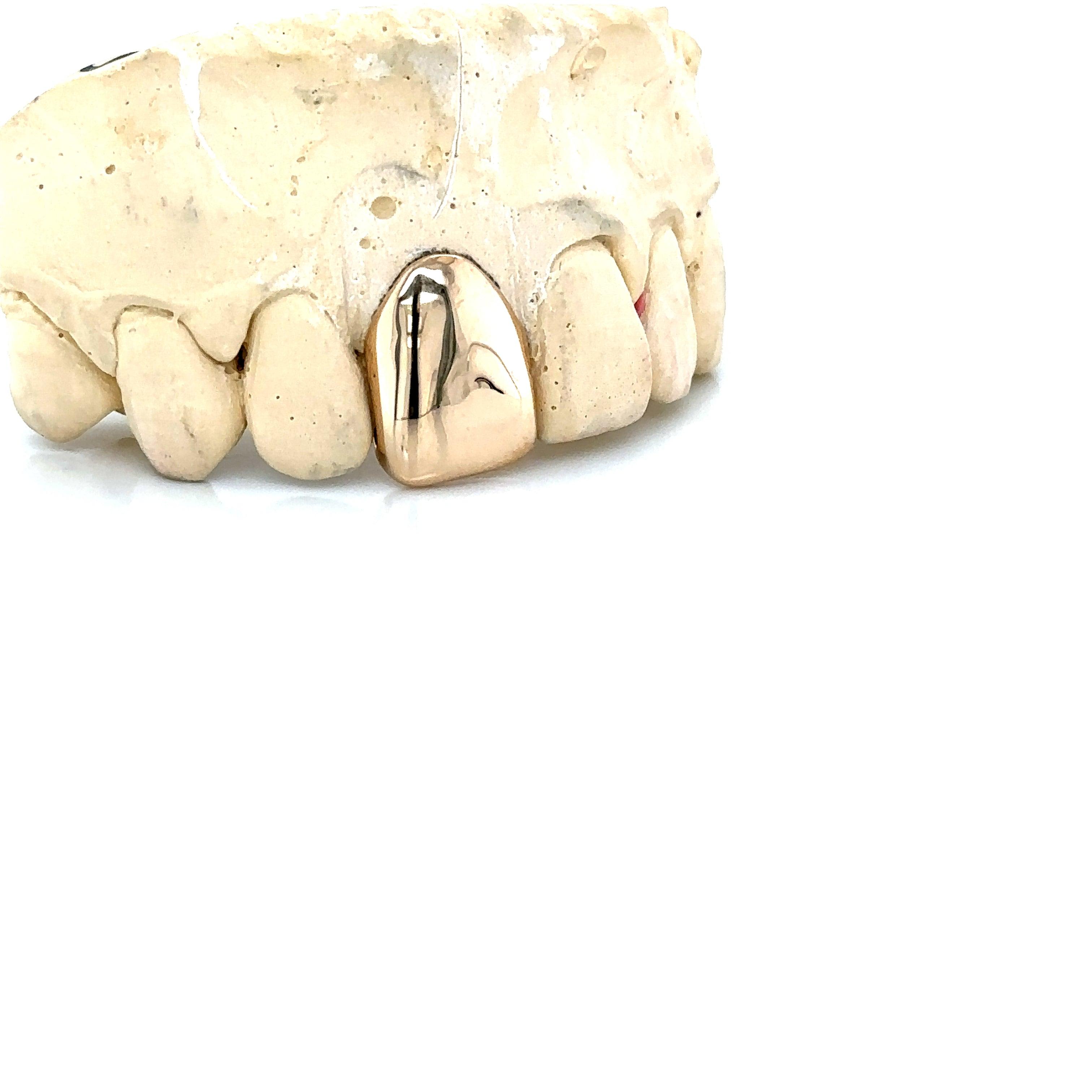 1pc Gold Front Tooth Grillz