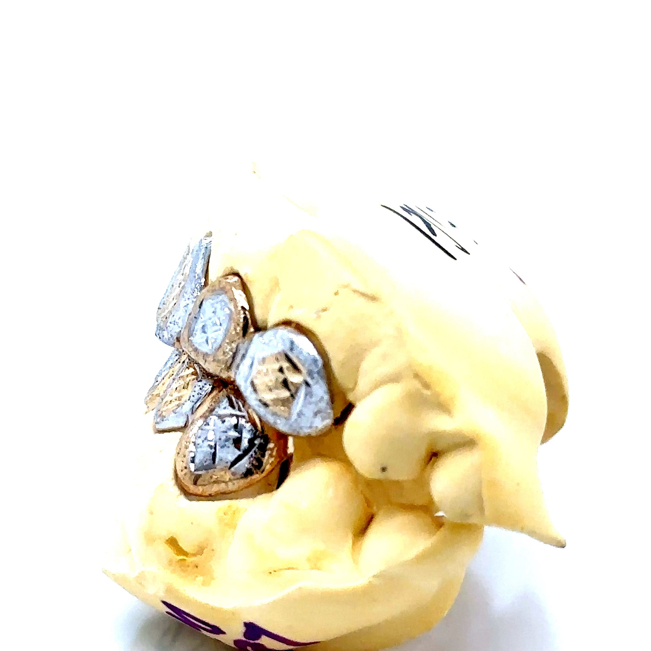 14pc Two Tone Sunburst Cut Grillz