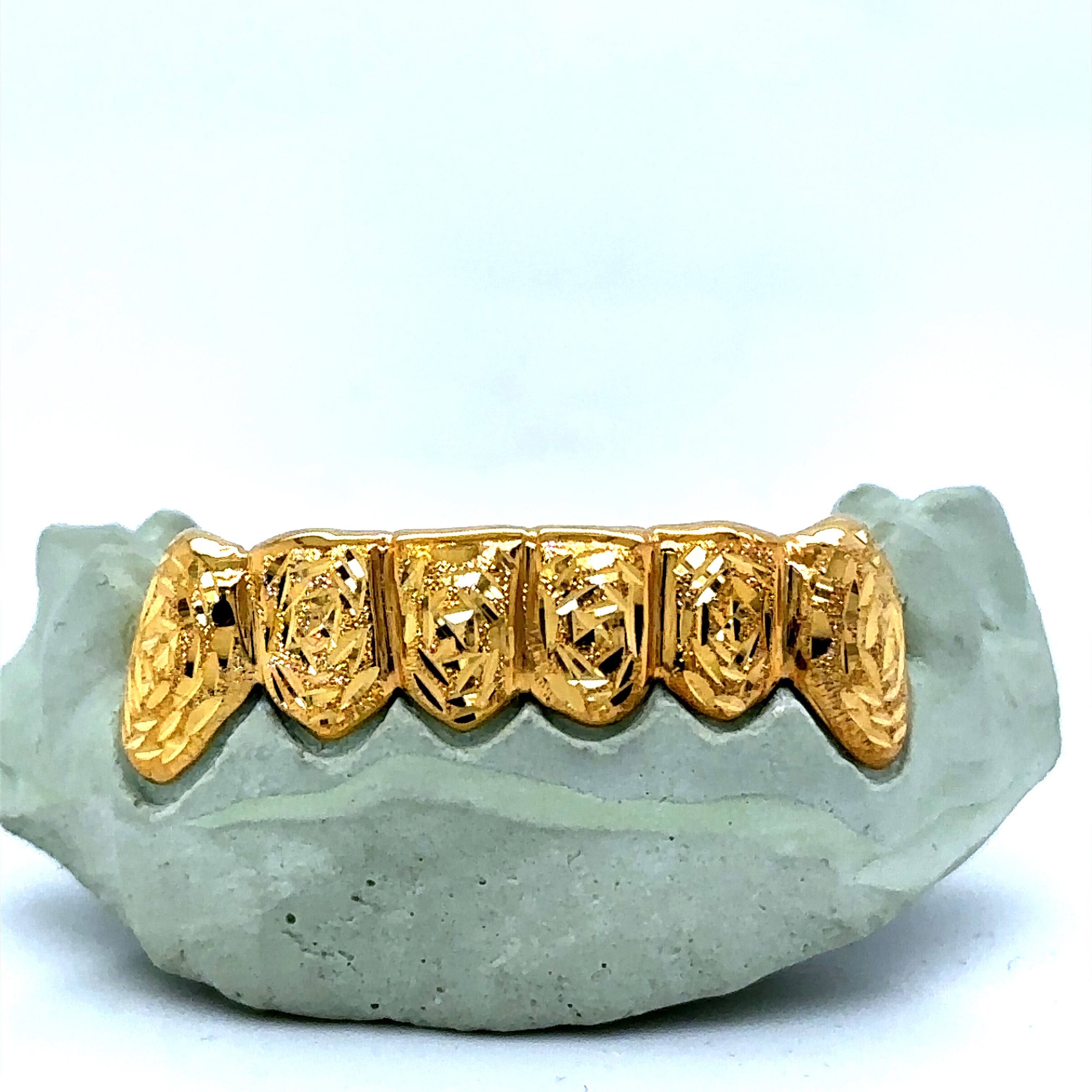 6pc Gold Rose Cut Bottom Grillz