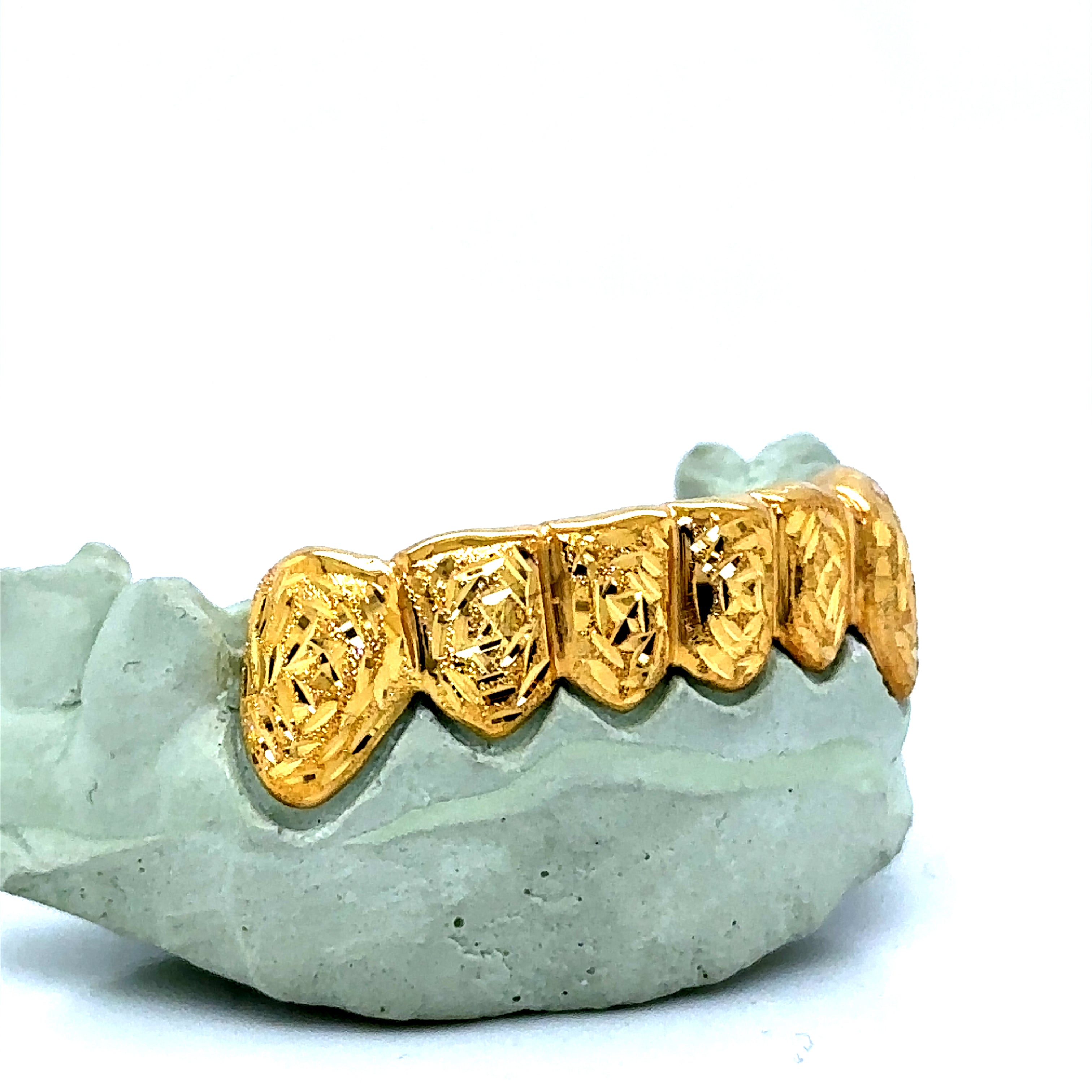 6pc Gold Rose Cut Bottom Grillz