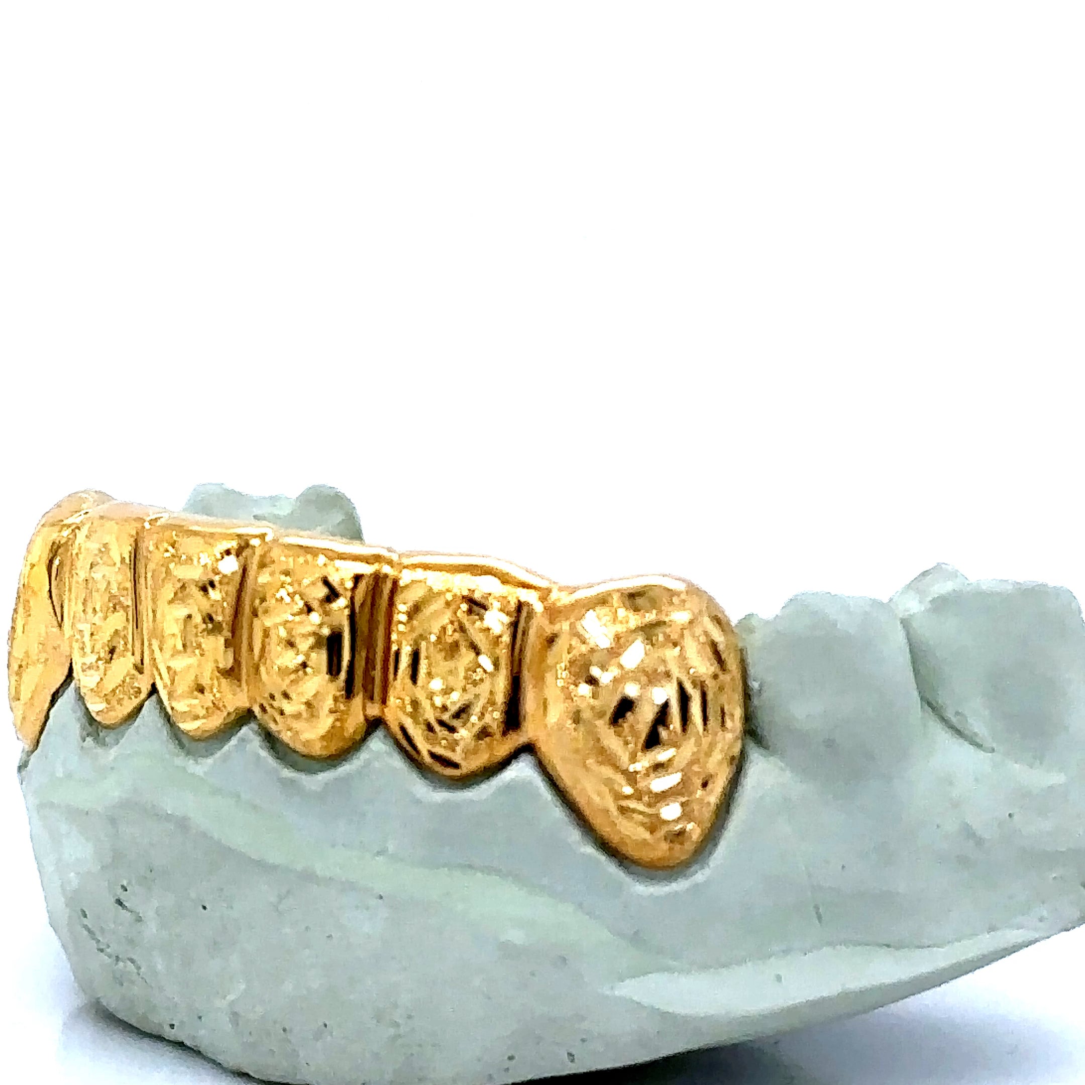 6pc Gold Rose Cut Bottom Grillz
